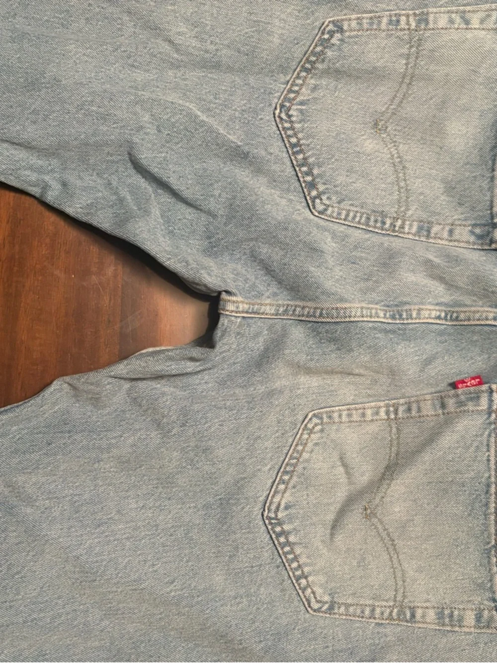 Levi's Light Blue Denim Jeans with Tan Patch
